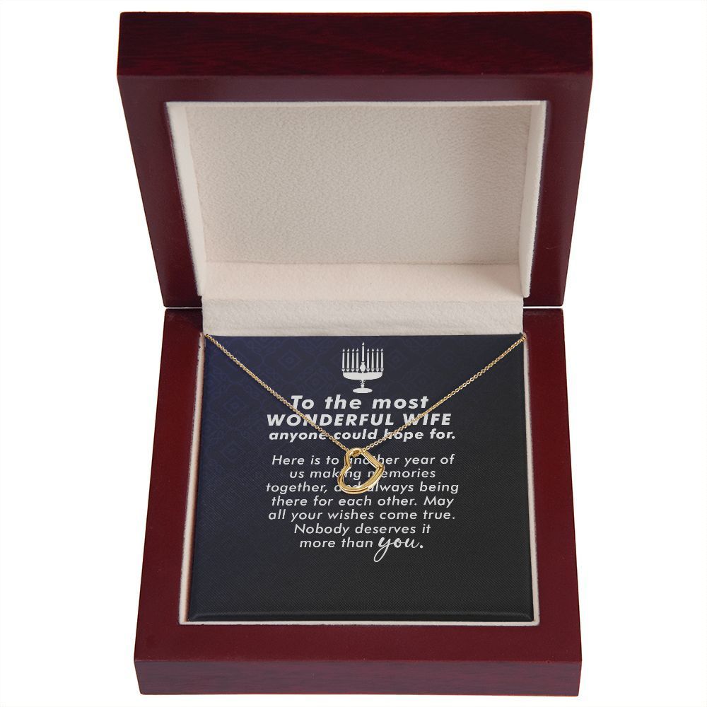 To My Wife Anyone Who Could Hope For Delicate Heart Necklace